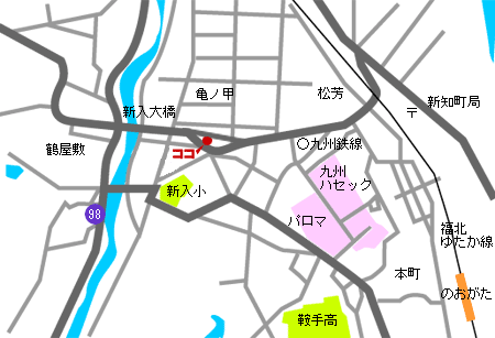 しんNEWグァーグァー市場の地図